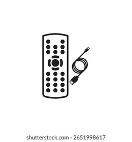 Ícone remoto isolado, design de ilustração vetorial
