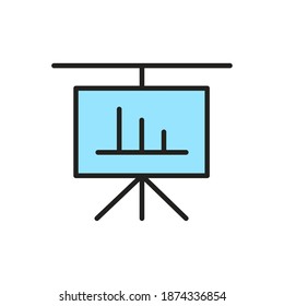 Isolated report computers tecnology online icon- Vector