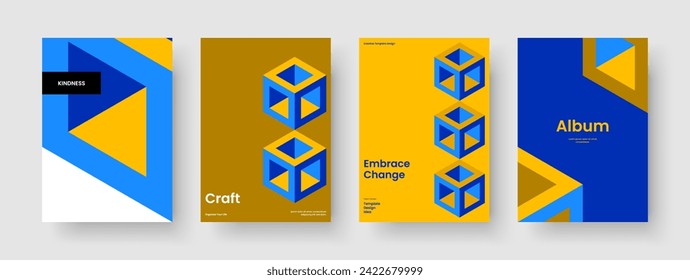 Isolated Report Design. Abstract Book Cover Template. Geometric Banner Layout. Flyer. Poster. Background. Business Presentation. Brochure. Magazine. Journal. Catalog. Leaflet. Notebook. Portfolio
