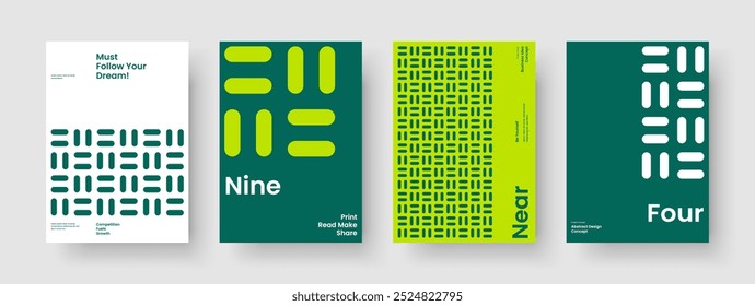 Isolierter Berichtsentwurf. Layout der abstrakten Broschüre. Vorlage für geometrische Banner. Geschäftspräsentation. Flyer. Hintergrund. Poster. Buchumschlag. Newsletter. Zeitschrift. Markenidentität. Katalog. Handzettel