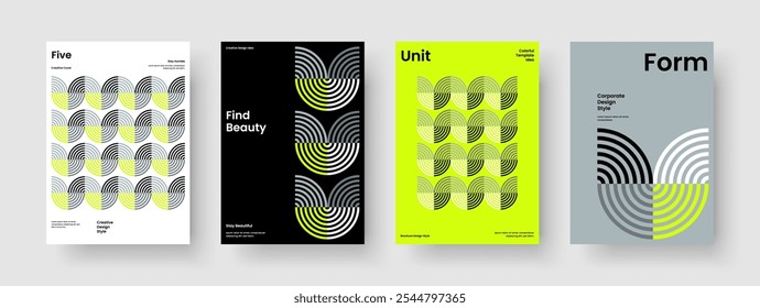 Isolated Report Design. Abstract Brochure Template. Geometric Background Layout. Business Presentation. Flyer. Book Cover. Poster. Banner. Notebook. Journal. Handbill. Portfolio. Catalog. Leaflet