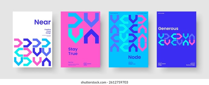 Isolated Report Design. Abstract Brochure Template. Geometric Business Presentation Layout. Flyer. Banner. Poster. Background. Book Cover. Newsletter. Brand Identity. Pamphlet. Catalog. Leaflet