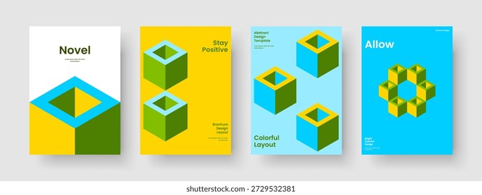 Design de Relatório Isolado. Esquema de Folheto Abstrato. Modelo de Fundo Criativo. Capa do livro. Estandarte. Brochura. Apresentação Comercial. Cartaz. Boletim informativo. Identidade da marca. Panfleto. Publicidade. Catálogo