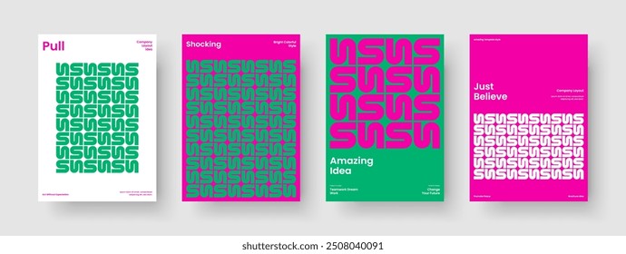 Isolierter Berichtsentwurf. Vorlage für kreatives Buchcover. Modernes Hintergrundlayout. Geschäftspräsentation. Broschüre. Flyer. Banner. Poster. Notebook. Werbung. Markenidentität. Packungsbeilage. Katalog