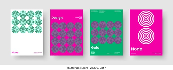 Isolierter Berichtsentwurf. Layout für kreatives Buchcover. Geometrische Postervorlage. Geschäftspräsentation. Hintergrund. Broschüre. Banner. Flyer. Broschüre. Handzettel Katalog. Packungsbeilage. Erfassung Newsletter