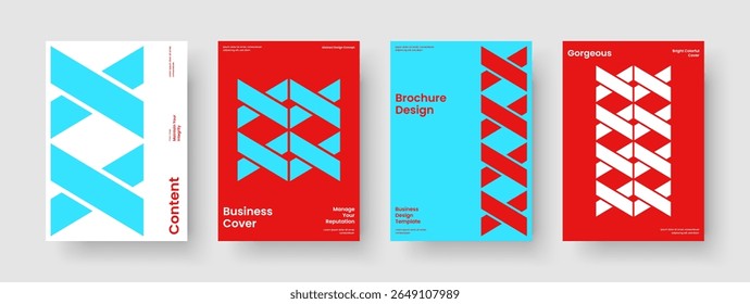Design de Relatório Isolado. Layout do folheto criativo. Modelo de Banner Geométrico. Capa de Livro. Histórico. Cartaz. Apresentação de negócios. Panfleto. Conhecimento manual. Carteira. Panfleto. Boletim informativo. Publicidade