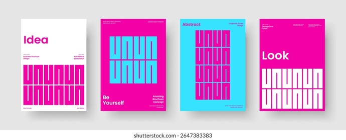 Isolierter Berichtsentwurf. Geometrisches Hintergrundlayout. Abstrakte Bannervorlage. Broschüre. Geschäftspräsentation. Flyer. Buchumschlag. Poster. Handzettel Newsletter. Werbung. Portfolio. Notebook