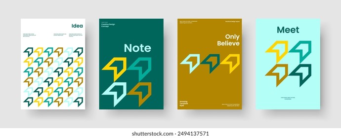 Diseño de informe aislado. Plantilla de folleto geométrico. Diseño de Anuncio creativo. Presentación empresarial. Portada del libro. Antecedentes. Volante. Cartel. Identidad de marca. Boletín informativo. Folleto. Folleto
