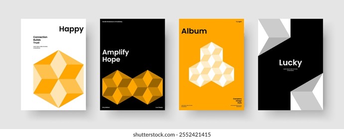 Design de Relatório Isolado. Disposição Do Folheto Geométrico. Modelo de Capa de Livro Abstrata. Faixa. Apresentação de negócios. Panfleto. Cartaz. Histórico. Diário. Boletim informativo. Notebook. Conhecimento manual. Folheto
