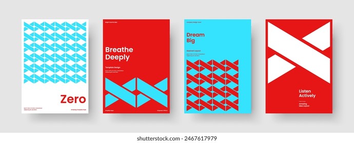 Isolated Report Design. Geometric Business Presentation Layout. Abstract Background Template. Poster. Banner. Book Cover. Brochure. Flyer. Pamphlet. Brand Identity. Magazine. Notebook. Catalog