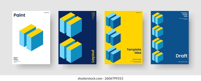 Isolated Report Design. Geometric Flyer Template. Creative Business Presentation Layout. Banner. Poster. Background. Book Cover. Brochure. Portfolio. Newsletter. Catalog. Handbill. Journal