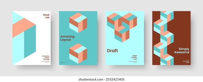 Isolated Report Design. Modern Banner Template. Geometric Business Presentation Layout. Book Cover. Background. Flyer. Poster. Brochure. Journal. Magazine. Handbill. Newsletter. Advertising