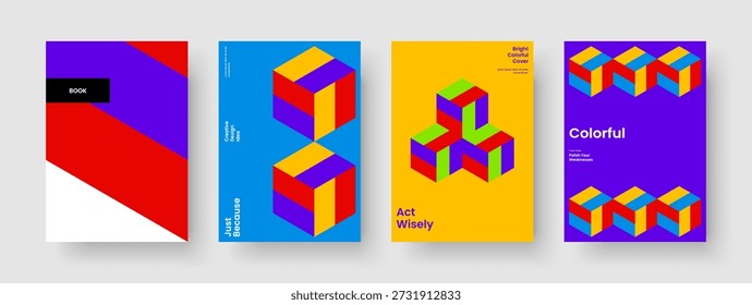 Isolated Report Design. Modern Book Cover Layout. Geometric Banner Template. Background. Flyer. Business Presentation. Poster. Brochure. Magazine. Journal. Newsletter. Advertising. Portfolio