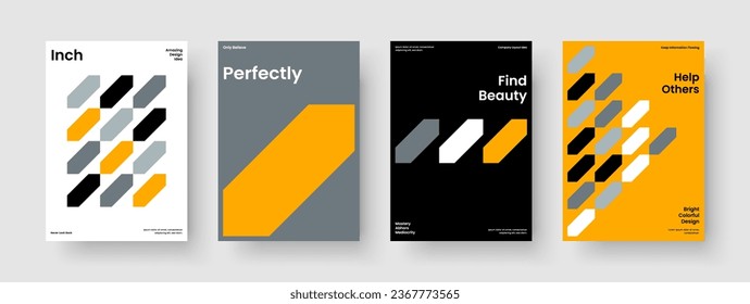 Berichtsdesign isoliert. Modernes Fluglayout. Vorlage für die geometrische Buchabdeckung. Hintergrund. Banner. Broschüre. Poster. Geschäftsvorführung. Handbrief. Katalog. Journal. Pamphlet. Newsletter. Werbung