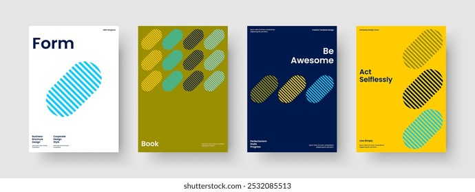 Isolated Report Layout. Abstract Book Cover Design. Geometric Poster Template. Brochure. Background. Flyer. Business Presentation. Banner. Magazine. Brand Identity. Catalog. Pamphlet. Advertising