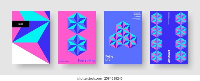 Isolated Report Layout. Creative Background Template. Geometric Poster Design. Book Cover. Banner. Business Presentation. Flyer. Brochure. Pamphlet. Magazine. Advertising. Portfolio. Leaflet