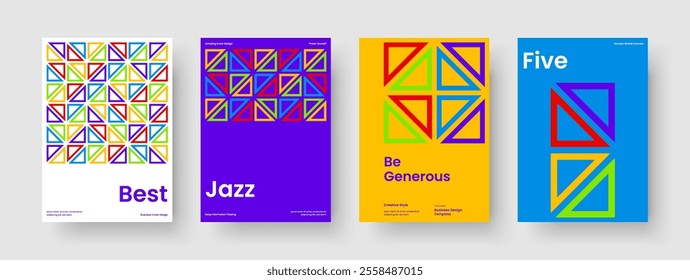 Isolated Report Layout. Creative Book Cover Template. Geometric Background Design. Brochure. Banner. Poster. Business Presentation. Flyer. Journal. Catalog. Advertising. Magazine. Portfolio