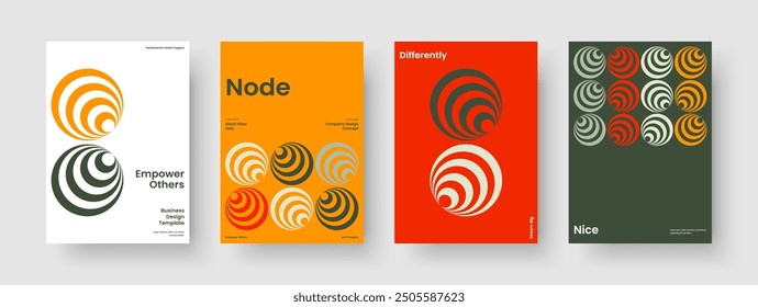 Isoliertes Berichtslayout. Geometrisches Banner-Design. Vorlage für kreatives Buchcover. Geschäftspräsentation. Hintergrund. Flyer. Broschüre. Poster. Notebook. Packungsbeilage. Handzettel Erfassung Werbung