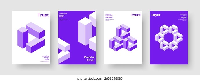 Isoliertes Berichtslayout. Geometrisches Banner-Design. Vorlage für kreative Geschäftspräsentationen. Broschüre. Buchumschlag. Flyer. Hintergrund. Poster. Broschüre. Zeitschrift. Markenidentität. Notebook. Katalog