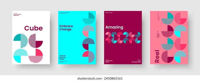 Isolated Report Layout. Geometric Brochure Design. Abstract Business Presentation Template. Book Cover. Flyer. Background. Banner. Poster. Portfolio. Magazine. Newsletter. Advertising. Catalog