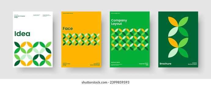 Isolated Report Layout. Geometric Flyer Template. Creative Book Cover Design. Poster. Banner. Background. Brochure. Business Presentation. Newsletter. Portfolio. Pamphlet. Magazine. Notebook
