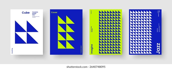 Isolated Report Layout. Modern Book Cover Design. Geometric Business Presentation Template. Brochure. Poster. Banner. Background. Flyer. Magazine. Notebook. Catalog. Advertising. Journal
