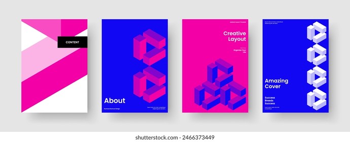 Isolated Report Layout. Modern Brochure Design. Geometric Banner Template. Book Cover. Business Presentation. Background. Poster. Flyer. Magazine. Leaflet. Newsletter. Advertising. Handbill