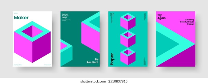 Isolated Report Layout. Modern Brochure Template. Geometric Background Design. Book Cover. Banner. Business Presentation. Poster. Flyer. Journal. Leaflet. Newsletter. Magazine. Advertising