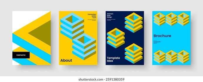 Isolated Report Layout. Modern Brochure Template. Geometric Banner Design. Background. Book Cover. Flyer. Business Presentation. Poster. Catalog. Magazine. Pamphlet. Notebook. Journal