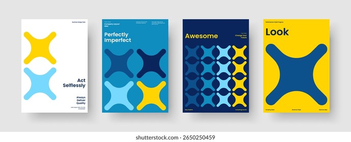 Modelo de Relatório Isolado. Projeto de fundo abstrato. Layout de banner geométrico. Apresentação de negócios. Brochura. Cartaz. Capa de Livro. Panfleto. Revista. Notebook. Folheto informativo. Boletim informativo. Panfleto