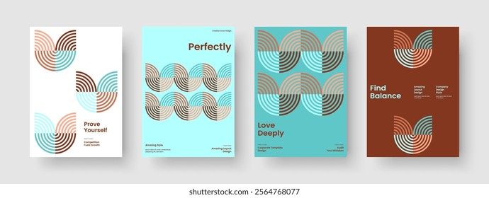 Isolated Report Template. Abstract Book Cover Layout. Geometric Business Presentation Design. Brochure. Flyer. Poster. Banner. Background. Magazine. Journal. Handbill. Portfolio. Leaflet