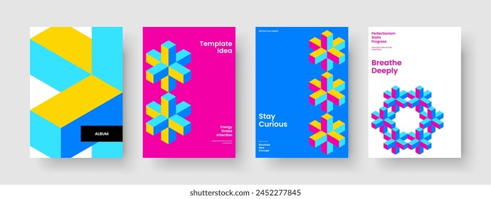 Isolated Report Template. Abstract Flyer Design. Geometric Business Presentation Layout. Book Cover. Brochure. Poster. Banner. Background. Newsletter. Leaflet. Brand Identity. Magazine. Portfolio