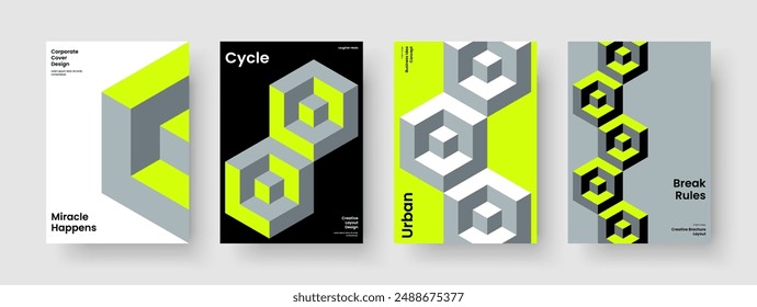 Isolated Report Template. Creative Book Cover Layout. Geometric Flyer Design. Banner. Brochure. Poster. Background. Business Presentation. Magazine. Catalog. Portfolio. Leaflet. Journal. Handbill