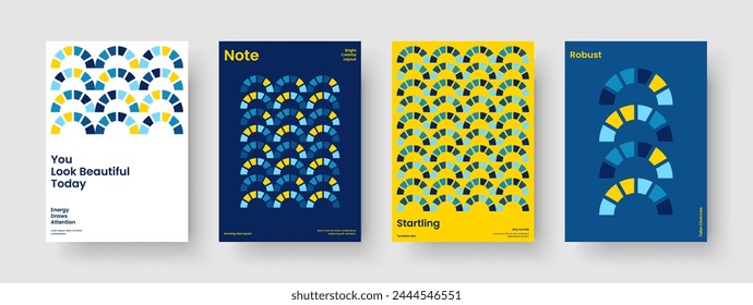 Isolated Report Template. Creative Brochure Layout. Geometric Business Presentation Design. Book Cover. Poster. Flyer. Background. Banner. Catalog. Journal. Leaflet. Brand Identity. Magazine