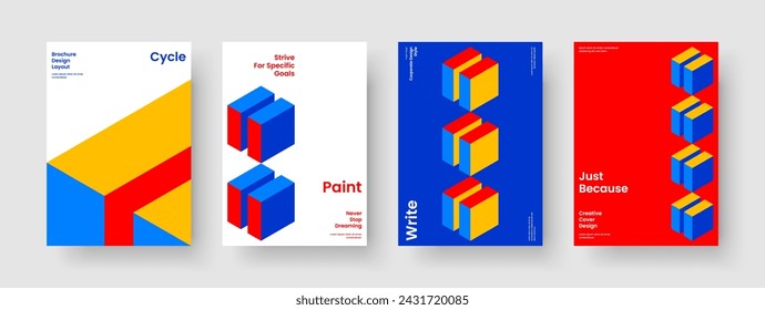 Isolated Report Template. Geometric Book Cover Design. Modern Brochure Layout. Banner. Flyer. Background. Poster. Business Presentation. Advertising. Leaflet. Portfolio. Magazine. Newsletter