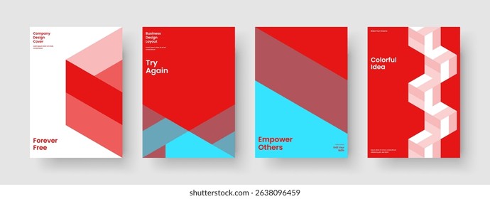 Isolated Report Template. Geometric Book Cover Layout. Abstract Background Design. Brochure. Poster. Flyer. Business Presentation. Banner. Notebook. Portfolio. Advertising. Pamphlet. Journal
