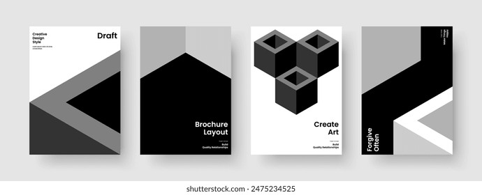 Isolated Report Template. Geometric Flyer Design. Modern Poster Layout. Business Presentation. Banner. Brochure. Background. Book Cover. Magazine. Portfolio. Newsletter. Journal. Advertising