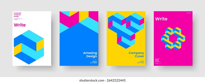 Isolated Report Template. Modern Poster Layout. Geometric Business Presentation Design. Book Cover. Brochure. Flyer. Background. Banner. Portfolio. Brand Identity. Pamphlet. Journal. Leaflet