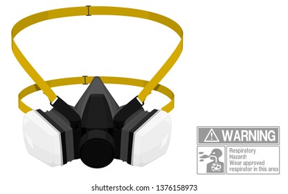 Isolated Respirator on transparent background