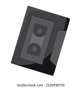 Isolated retro audio cassette icon Vector