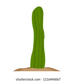 Isolated retro cactus icon