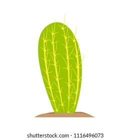 Isolated retro cactus icon