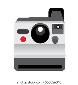 Isolated retro camera on a white background, Vector illustration