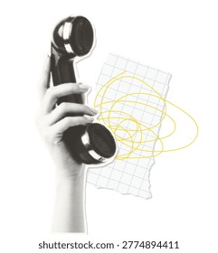 Isolated retro halftone composition: