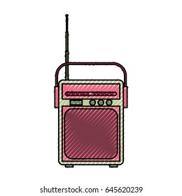 isolated retro radio 