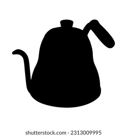 Isolated retro teapot. Hand drawn vector illustration pottery or vintage household utensils