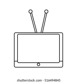 Isolated retro tv device design
