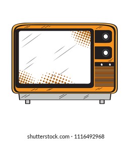 Isolated retro tv icon