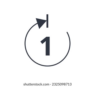 Isolated Re-use Prevention Symbol. Vector Illustration.
