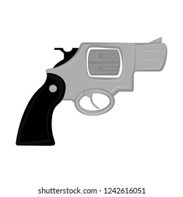 Isolated revolver icon. Weapon. Vector illustration design